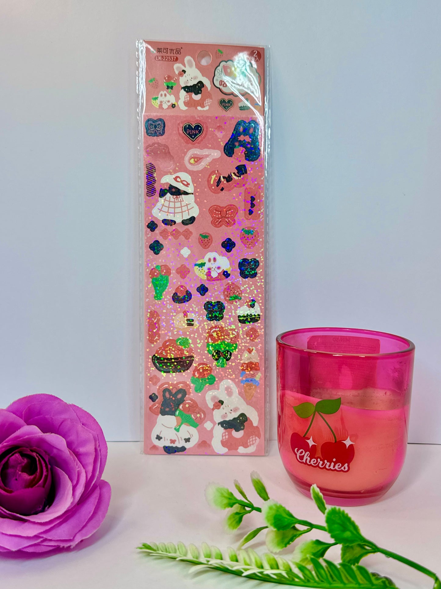 Láminas de Stickers Holográficos Cute