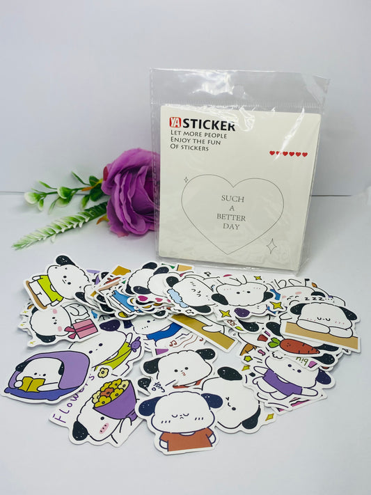 Pack stickers perrito cute