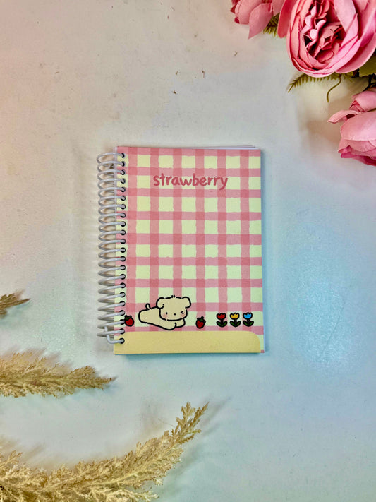 Libreta  pequeña perrito strawberry