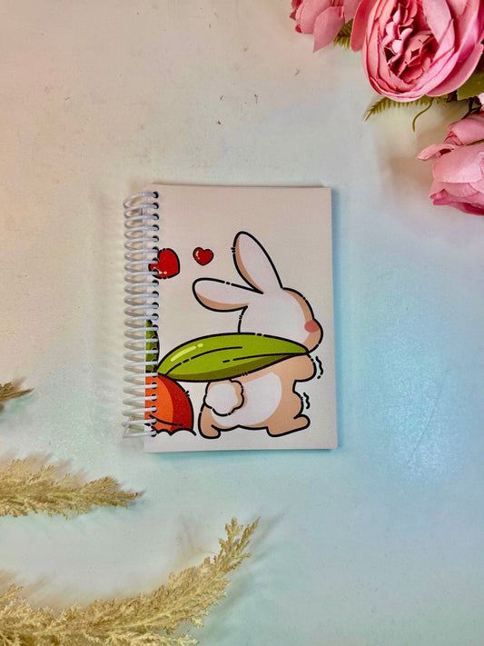 Libreta  pequeña conejito zanahoria