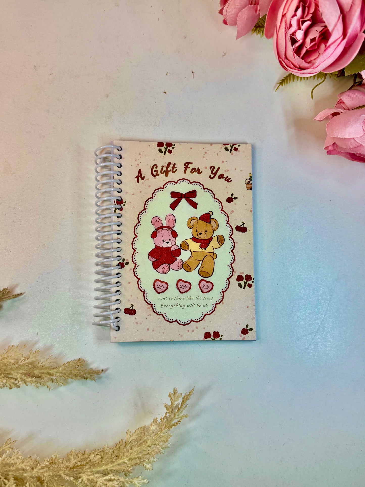 Libreta  pequeña Osito Conejo a gift for you