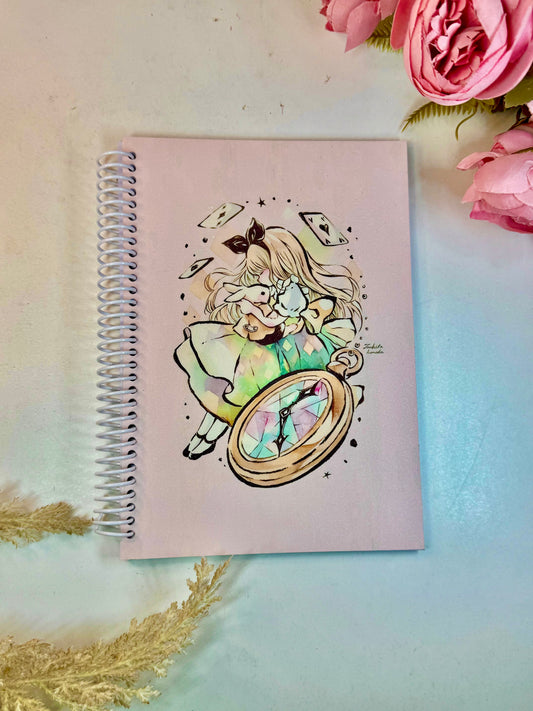 Libreta  mediana Alicie in the wonderland