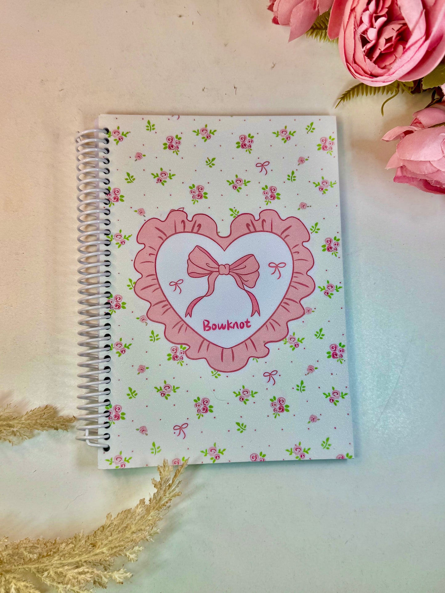 Libreta  mediana corazon coquette