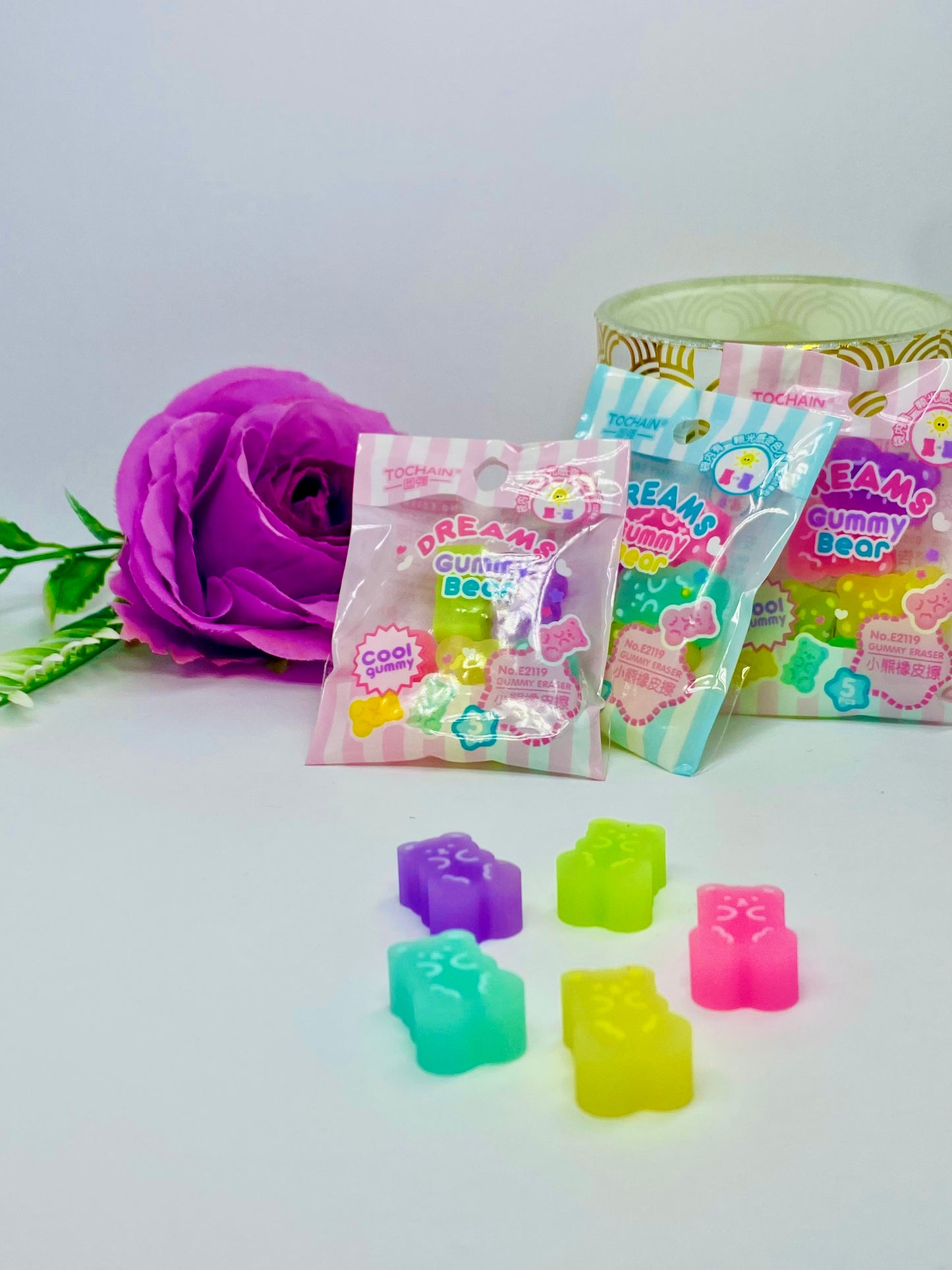 Set de Gomas Mini Ositos 5 piezas